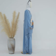 Load image into Gallery viewer, Blue Tassle Kaftan
