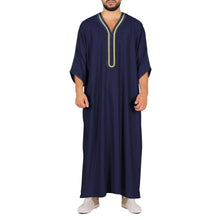 Load image into Gallery viewer, Navy Men’s Thobe
