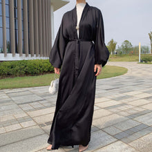 Load image into Gallery viewer, Black Sheen Abaya
