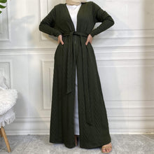 Load image into Gallery viewer, Olive Cardigan Abaya
