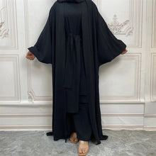 Load image into Gallery viewer, Black Meca Abaya
