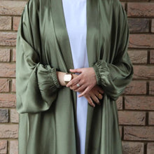 Load image into Gallery viewer, Olive Sheen Abaya
