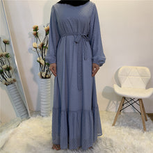 Load image into Gallery viewer, Bubble Chiffon Dress Blue

