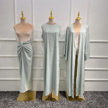 Load image into Gallery viewer, Mint Kira 3pc Abaya
