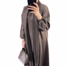 Load image into Gallery viewer, Mocha Crepe Abaya
