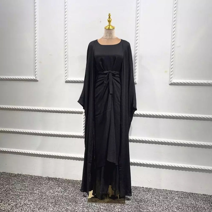 Black Safa 3pc Set Abaya