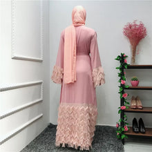 Load image into Gallery viewer, Pink Tassle Abaya
