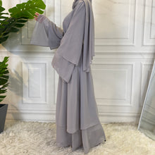 Load image into Gallery viewer, Grey Calla Abaya
