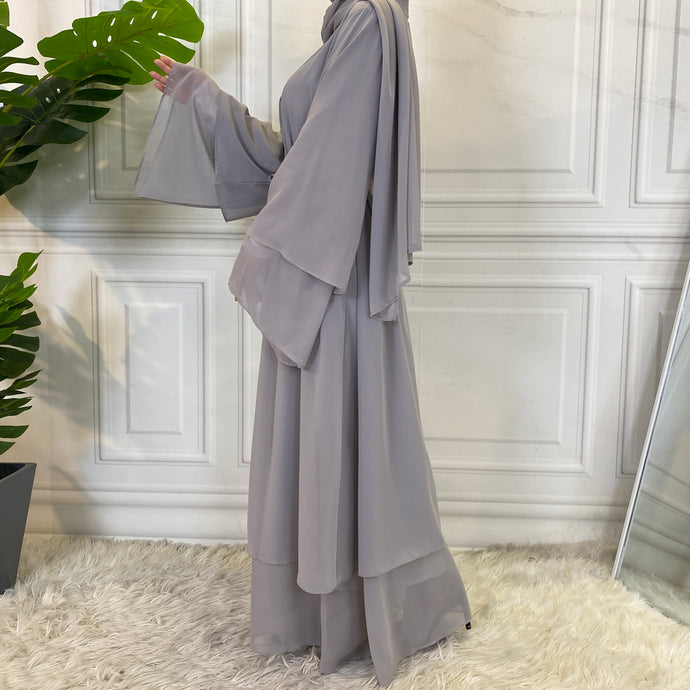 Grey Calla Abaya