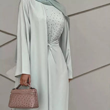 Load image into Gallery viewer, Mint Kira 3pc Abaya
