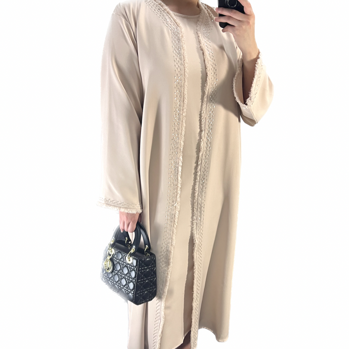 Beige Zana Abaya