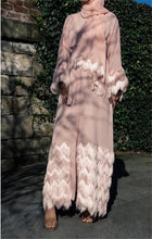 Load image into Gallery viewer, Pink Tassle Abaya
