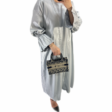 Load image into Gallery viewer, Grey Jewel Abaya
