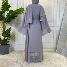 Load image into Gallery viewer, Grey Calla Abaya
