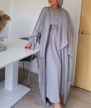 Load image into Gallery viewer, Greys 3pc Set Abaya
