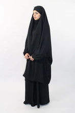 Load image into Gallery viewer, Black Nida 2 piece Jilbab
