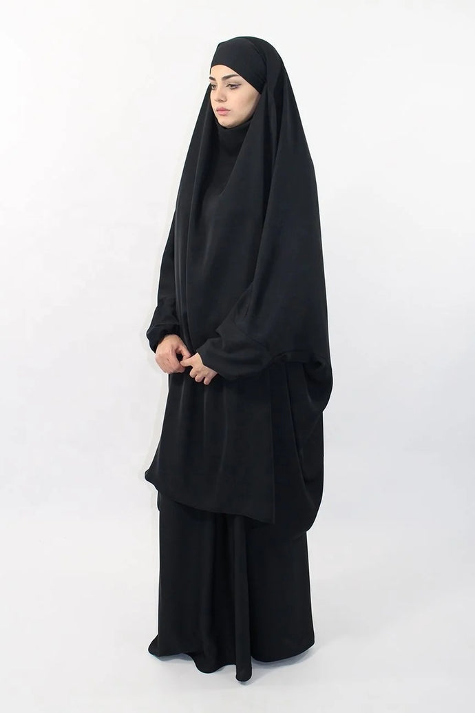 Black Nida 2 piece Jilbab