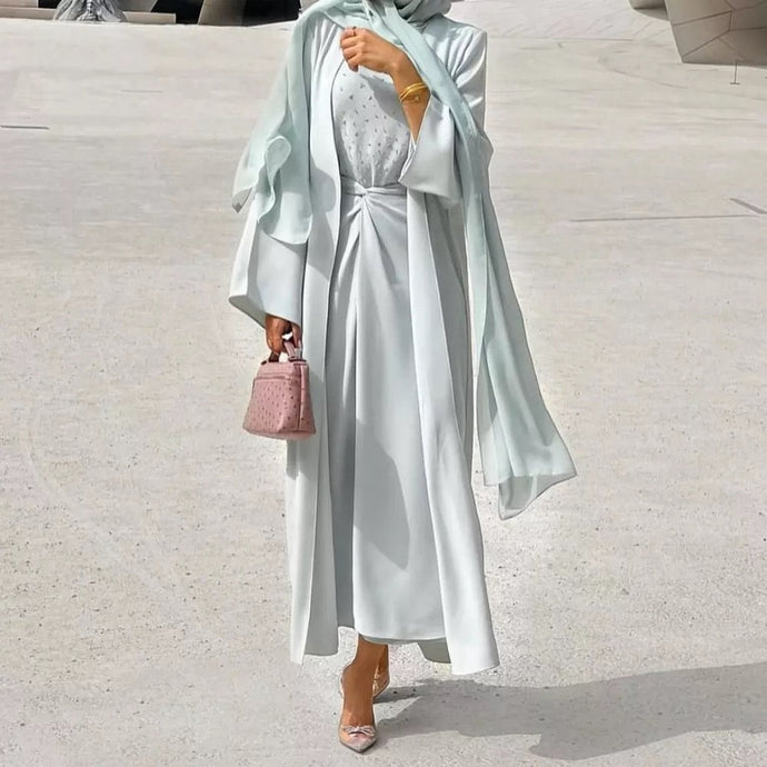 Mint Kira 3pc Abaya