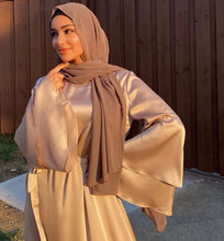Load image into Gallery viewer, Champagne Satin Abaya

