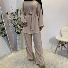 Load image into Gallery viewer, Aaliyah Beige Two-piece Set
