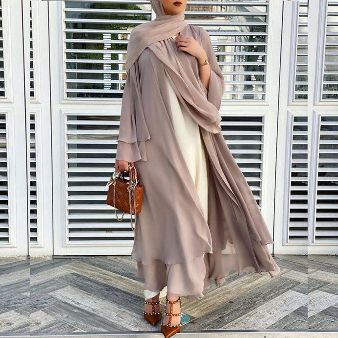 Beige Calla Abaya