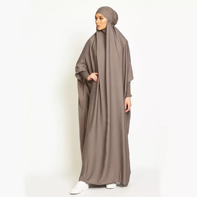 Nude Brown Full-Length Jilbab