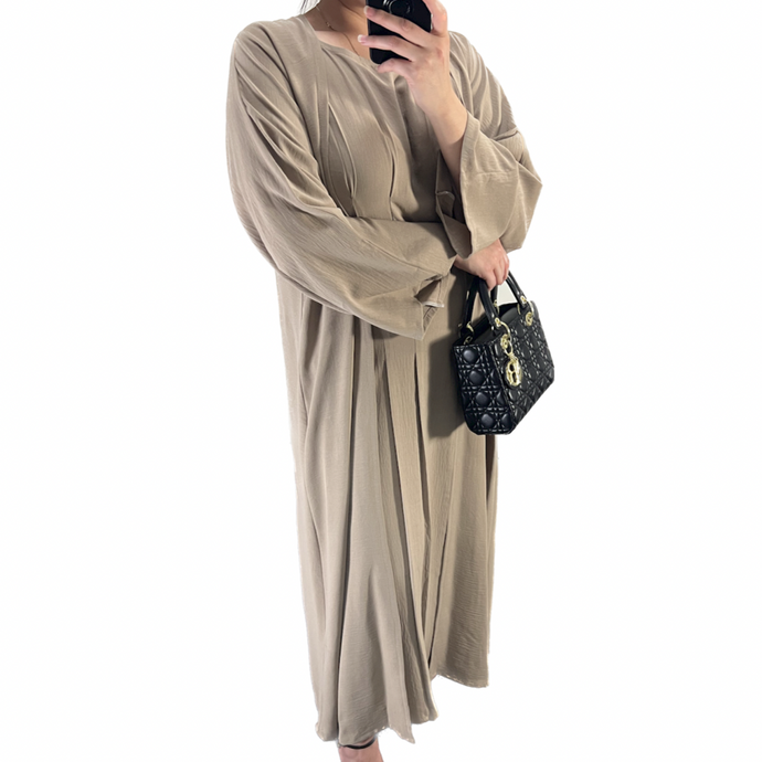 Beige Mina Abaya